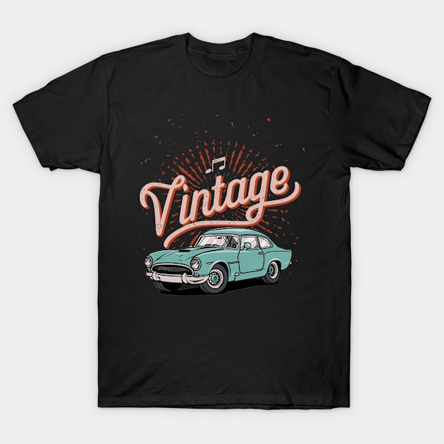 Vintage Car Classic T-Shirt by imagifa